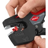 KNIPEX 12 72 190 SB, Alicates pelacables negro/Rojo