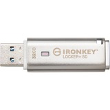 Kingston IronKey Locker+ 50 32 GB, Lápiz USB aluminio