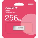 ADATA UR350-256G-RSR/BG, Lápiz USB níquel/Marrón