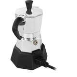 Bialetti 0007290/NP, Cafetera espresso plateado/Negro