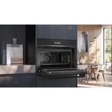 Siemens CM724G1B1, Horno negro/Acero fino