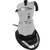 Bialetti Moka Timer 6093, Cafetera espresso plateado/Negro