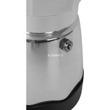 Bialetti Moka Timer 6093, Cafetera espresso plateado/Negro