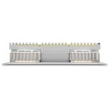 DeLOCK 66877 panel de parcheo 1U, Patch Panel gris, Gris, Metal, 1U, 482,6 mm, 100 mm, 44,5 mm