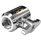 RAIJINTEK RJK Draining Valve Silver, Válvula plateado