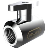 RAIJINTEK RJK Draining Valve Silver, Válvula plateado