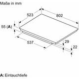 Bosch PXE845HC1E, Calentador autárquico negro/Acero fino