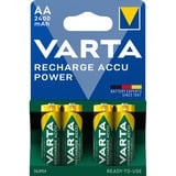 VARTA -56756B Pilas domésticas, Batería Batería recargable, AA, Níquel-metal hidruro (NiMH), 1,2 V, 4 pieza(s), 2400 mAh