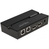 DeLOCK 11492 interruptor automatizado, Conmutador USB negro, 0,48 Gbit/s, Negro, Plástico, 106 mm, 56 mm, 25 mm