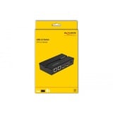 DeLOCK 11492 interruptor automatizado, Conmutador USB negro, 0,48 Gbit/s, Negro, Plástico, 106 mm, 56 mm, 25 mm