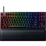 Razer Huntsman V2 Tenkeyless teclado USB QWERTZ Alemán Negro, Teclado para gaming negro, Tenkeyless (sin zona numérica) (80 - 87%), USB, Switch de tecla optomecánico, QWERTZ, LED RGB, Negro