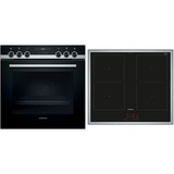 Siemens HE517ABS1, Juego de cocina negro/Acero fino