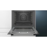 Siemens iQ300 HR574ABRO 71 L A Negro, Horno negro/Acero fino, Medio, Horno eléctrico, 71 L, 71 L, 50 - 275 °C, Hidrolítica + Pirolítica