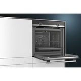 Siemens iQ300 HR574ABRO 71 L A Negro, Horno negro/Acero fino, Medio, Horno eléctrico, 71 L, 71 L, 50 - 275 °C, Hidrolítica + Pirolítica