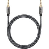 goobay 65273, Cable negro/Plateado