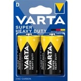 VARTA R20 D pila doméstica Zinc-carbono, Batería D, Zinc-carbono, 1,5 V, 2 pieza(s), Multicolor, 61,5 mm