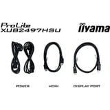 iiyama XUB2497HSU-B2, Monitor LED negro (mate)