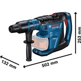 Bosch BITURBO GBH 18V-40 C Professional, 0611917100, Martillo perforador azul/Negro