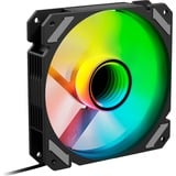 Sharkoon SHARK Mirror RGB PWM REVERSE, Ventilador negro