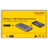 DeLOCK 42027, Caja de unidades gris