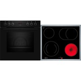 Neff EX4B, Juego de cocina negro/Acero fino