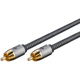 goobay 65299, Cable negro/Plateado