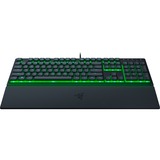 Razer Ornata V3 X teclado USB QWERTZ Alemán Negro, Teclado para gaming negro, Completo (100%), USB, Interruptor de membrana, QWERTZ, LED RGB, Negro