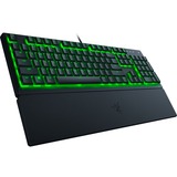 Razer Ornata V3 X teclado USB QWERTZ Alemán Negro, Teclado para gaming negro, Completo (100%), USB, Interruptor de membrana, QWERTZ, LED RGB, Negro