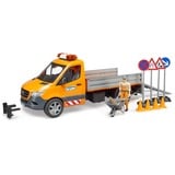 bruder 02677, Automóvil de construcción naranja