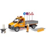 bruder 02677, Automóvil de construcción naranja