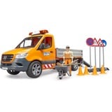 bruder 02677, Automóvil de construcción naranja