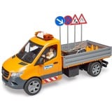 bruder 02677, Automóvil de construcción naranja