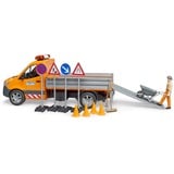 bruder 02677, Automóvil de construcción naranja