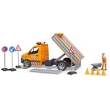 bruder 02677, Automóvil de construcción naranja