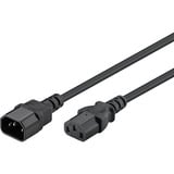 goobay 95287, Cable alargador negro