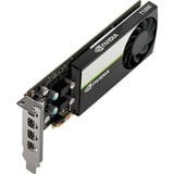 PNY NVIDIA T1000 4 GB GDDR6, Tarjeta gráfica T1000, 4 GB, GDDR6, 128 bit, 7680 x 4320 Pixeles, PCI Express x16 3.0