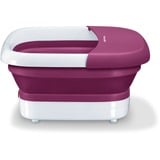 Beurer 63850, Baño para pies blanco/Frambuesa