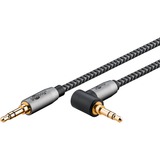 goobay 65279, Cable negro/Plateado