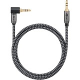 goobay 65279, Cable negro/Plateado