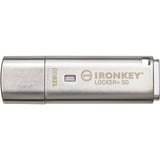 Kingston IronKey Locker+ 50 128 GB, Lápiz USB aluminio