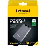 Intenso F10000 Gray, 7332034, Banco de potencia gris