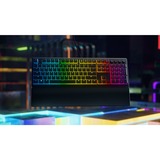 Razer Ornata V3 teclado USB QWERTZ Alemán Negro, Teclado para gaming negro, Completo (100%), USB, Interruptor de membrana, QWERTZ, LED RGB, Negro