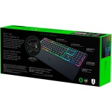 Razer Ornata V3 teclado USB QWERTZ Alemán Negro, Teclado para gaming negro, Completo (100%), USB, Interruptor de membrana, QWERTZ, LED RGB, Negro