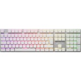 Sharkoon PureWriter RGB, Teclado para gaming blanco, QWERTZ  idioma ALEMÁN