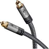 goobay 65304, Cable negro/Plateado