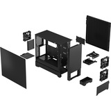 Fractal Design Pop Silent Torre Negro, Cajas de torre negro, Torre, PC, Negro, ATX, micro ATX, Mini-ITX, Acero, 17 cm