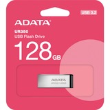 ADATA UR350-128G-RSR/BK, Lápiz USB níquel/Negro