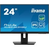 iiyama XUB2463HSU-B1, Monitor LED negro (mate)