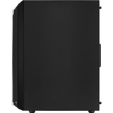 Aerocool Bionic Midi Tower Negro, Cajas de torre negro, Midi Tower, PC, Negro, ATX, micro ATX, Mini-ITX, Acrilonitrilo butadieno estireno (ABS), SPCC, Juego