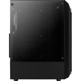 Aerocool Bionic Midi Tower Negro, Cajas de torre negro, Midi Tower, PC, Negro, ATX, micro ATX, Mini-ITX, Acrilonitrilo butadieno estireno (ABS), SPCC, Juego